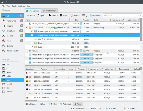 File centipede: All-in-one Multi-Protocol File Download/ Upload Manager