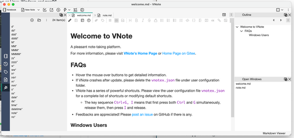VNote Is a Free Libre Notebook and Knowledge base Manager For Engineers