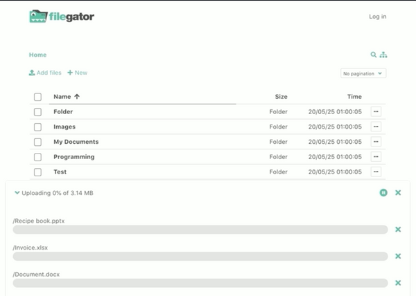 FileGator: Libre Web-based Collaborative File Manager for Teams and Communities