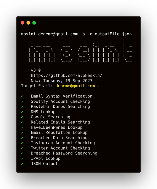 Mosint is an OSINT tool to Uncover, Analyze, and Extract Emails with Ease