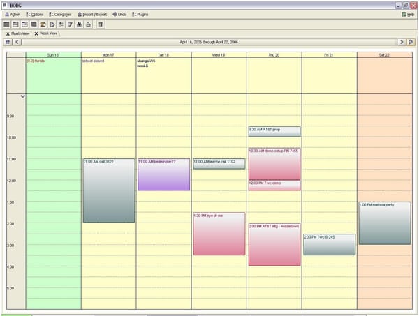 BORG: A Feature-Rich Calendar and Task Tracking System for Efficient Organization and Workflow Management