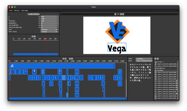 Vega is a new free and open-source video editing app that is currently a work in progress