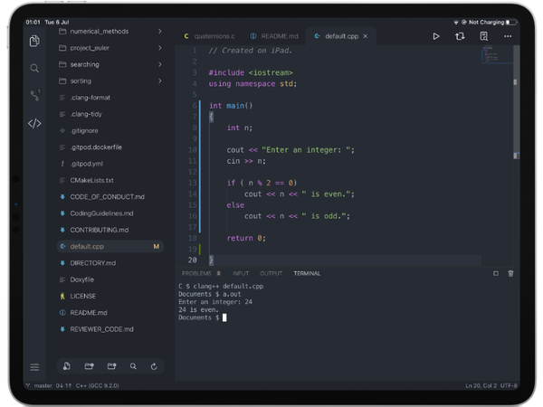 Code App is the Right Open-source Code Editor for iPad