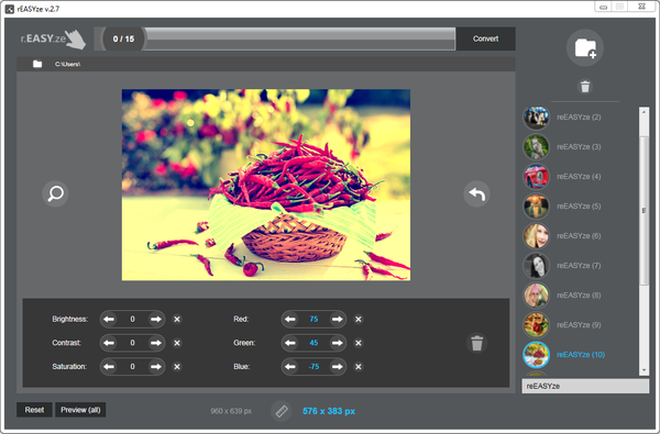 rEASYze is a Free Batch Image Resize & Edit App