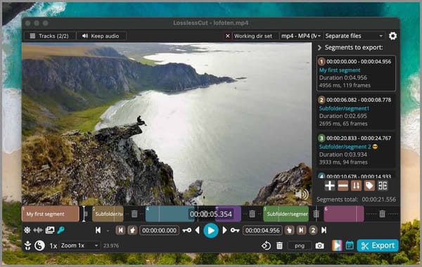 Easily Cut and Edit your Videos with LosslessCut for Windows, Linux and macOS