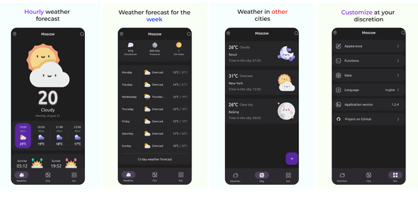 Rain - Free Privacy-focused Fast Responsive Weather App
