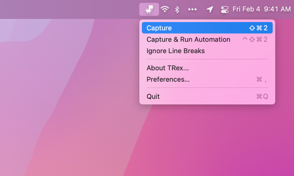 TRex - Free OCR App to Copy any Text on Your Screen for macOS