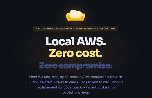 Floci: A Lightweight, Open-Source Local AWS Emulator for Developers