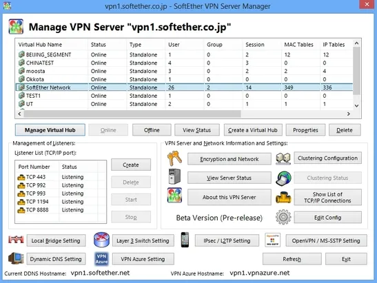 SoftEther is a Free VPN Cross-platform Multi-protocol VPN Solution for Linux, Windows and macOS