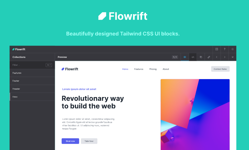 Flowrift: The Premier Free  Source for Responsive Tailwind CSS Snippets