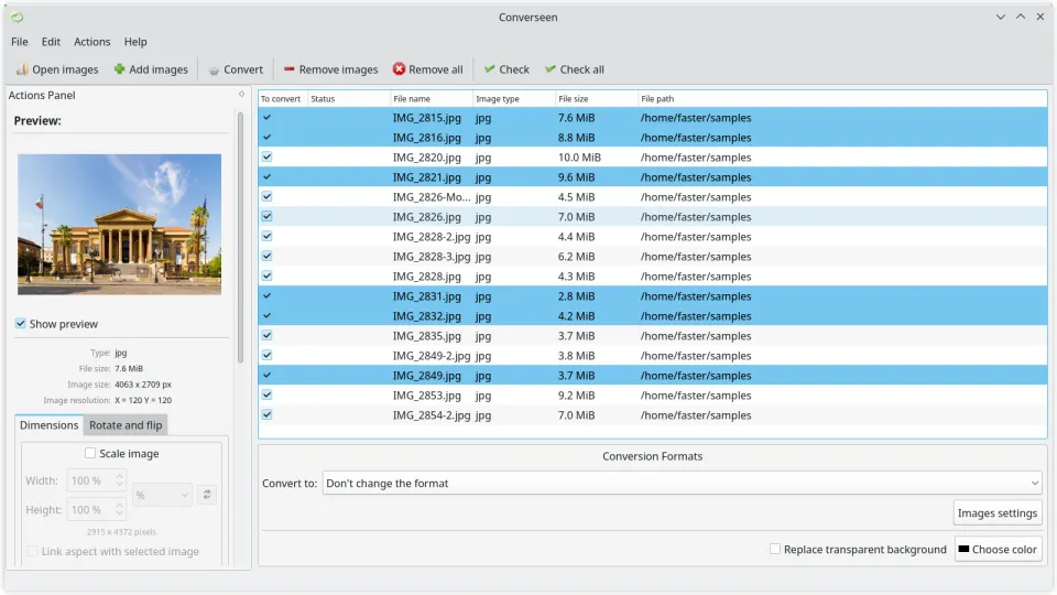 Converseen - Your New Free Batch Image Converter and Resizer