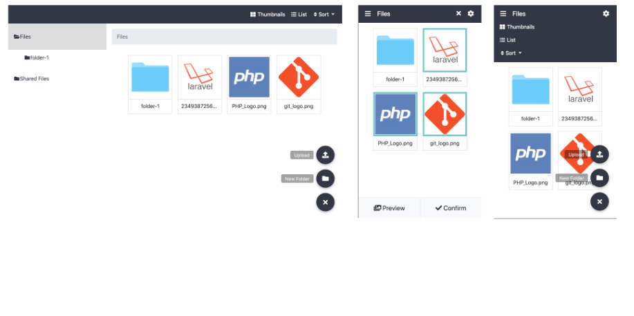 Laravel File Manager - Free Self-host File and Media Gallery and WebFile Manager