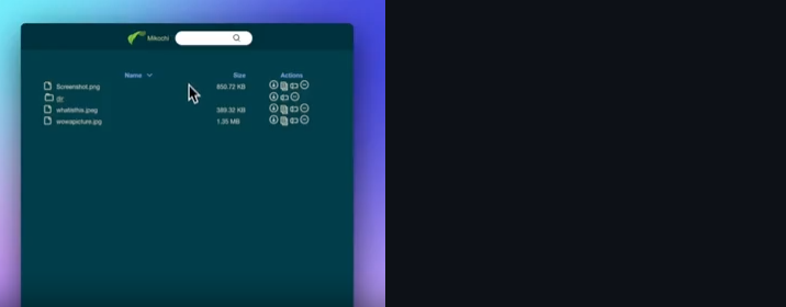 Mikochi is a Self-hosted Minimal File Manager Written in Go